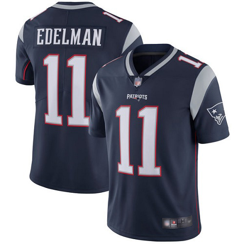 New England Patriots Football #11 Vapor Limited Navy Blue Men Julian Edelman Home NFL Jersey->new england patriots->NFL Jersey